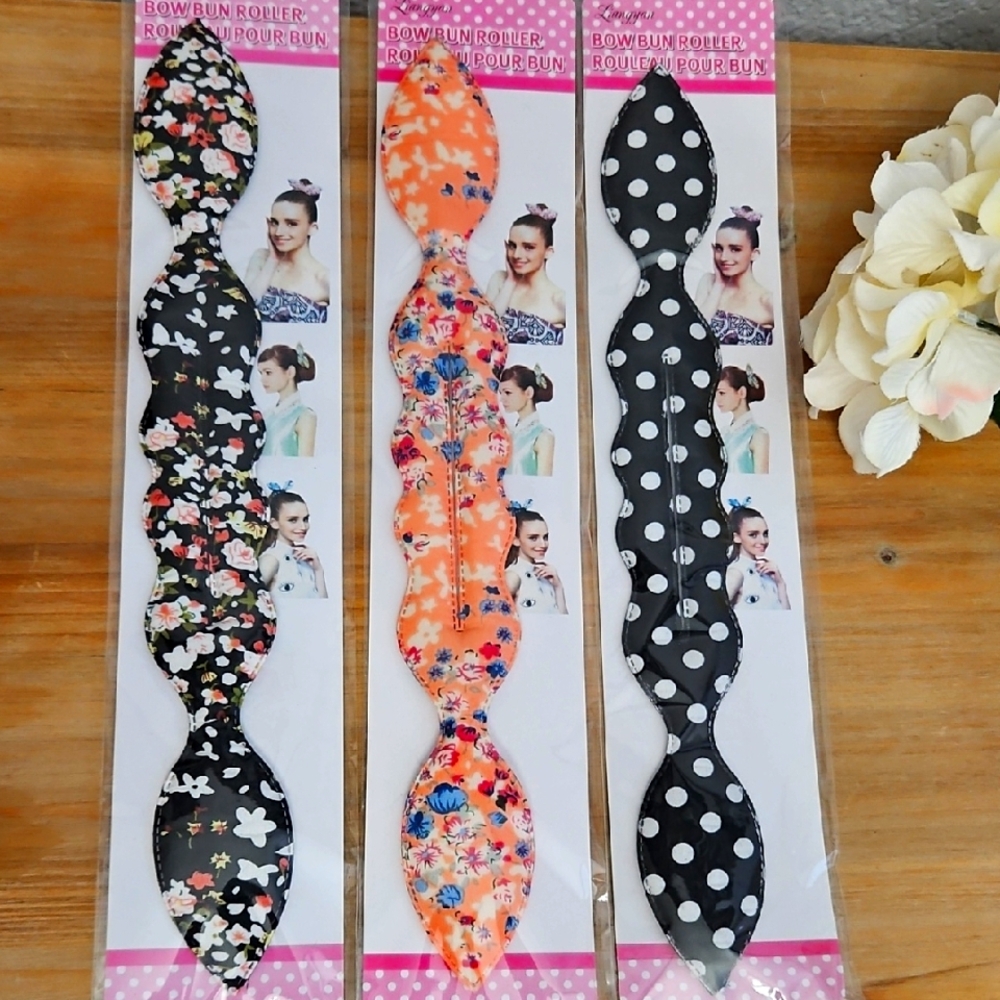 Fabric Hair Bun Rollers